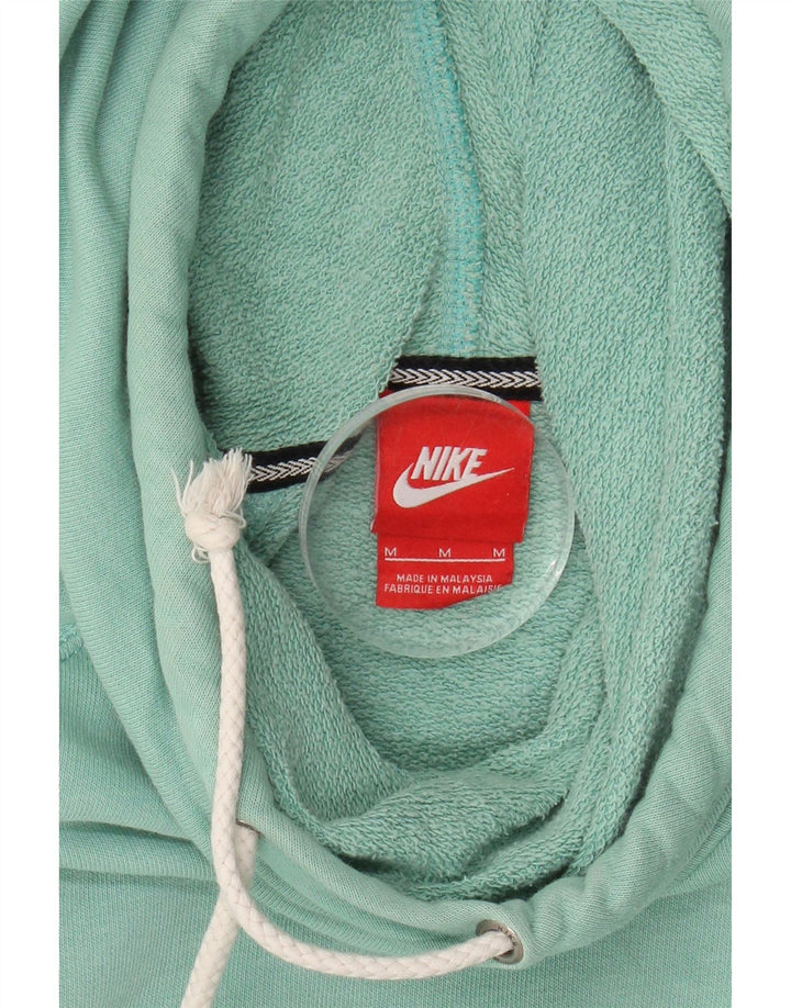 NIKE Womens Hoodie Jumper UK 14 Medium Turquoise Cotton Vintage Nike and Second-Hand Nike from Messina Hembry 