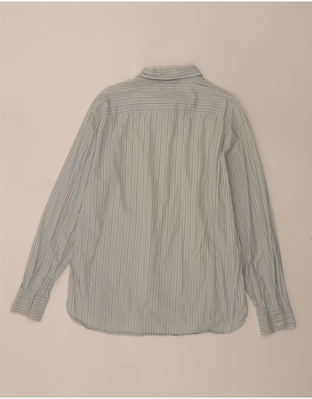 Tommy Hilfiger Herrenhemd XL blau gestreift aus Baumwolle
