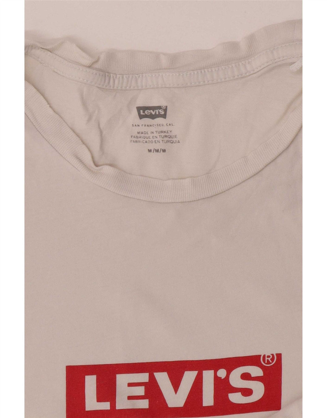 Levi's Herren T-Shirt mit Grafik, Mittelweiß