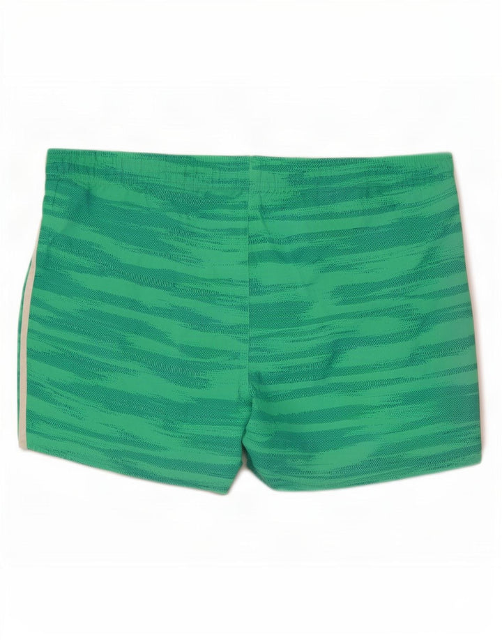 Adidas Herren-Badeshorts, groß, grün, Camouflage-Polyester