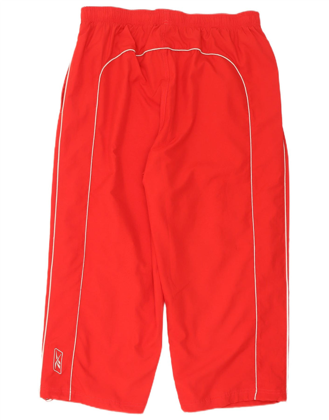 Reebok Herren Capri-Trainingshose XL, rotes Polyester