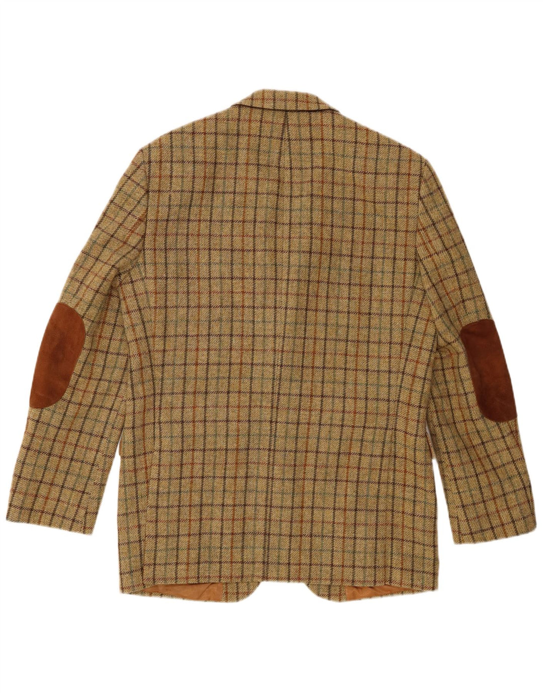 Barbour Herren-Blazerjacke mit 2 Knöpfen, EU 48, mittelgrün karierte Schurwolle