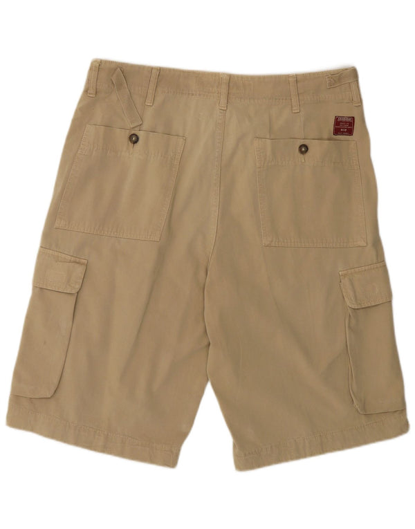 Carrera Mens Cargo Shorts IT 50 Large W34 Beige Cotton