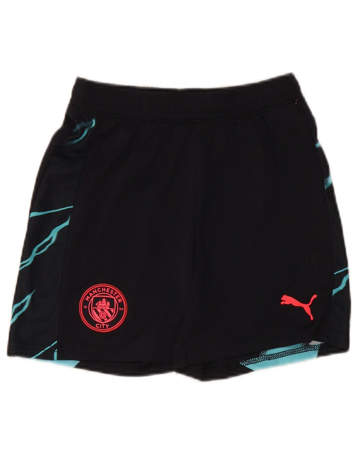 PUMA Jungen Manchester City Sportshorts 11–12 Jahre Schwarzer Farbblock