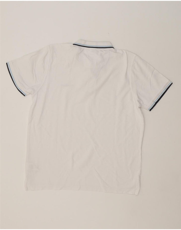 PIERRE CARDIN Mens Regular Fit Polo Shirt XL White Cotton Vintage Pierre Cardin and Second-Hand Pierre Cardin from Messina Hembry 