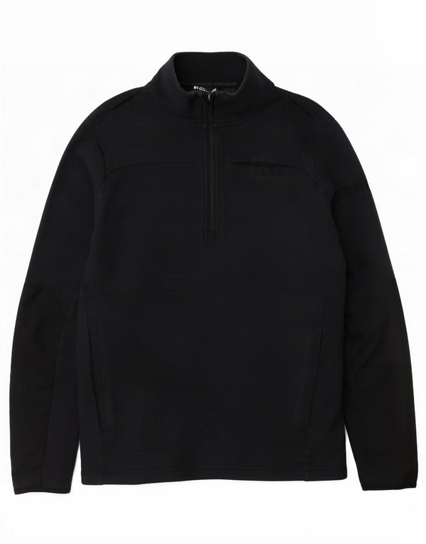 Under Armour Herren-Sweatshirt mit Reißverschluss, XS, Marineblau, Baumwolle
