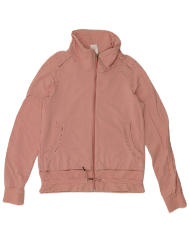 Adidas Damen Trainingsanzug Top Jacke UK 12 Mittelrosa Modal