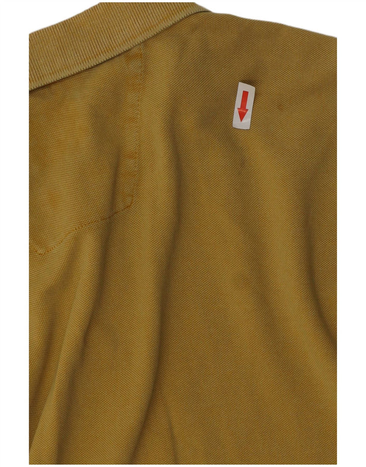 Camel Active Herren-Poloshirt aus roh gefärbter Baumwolle, groß, Gelb