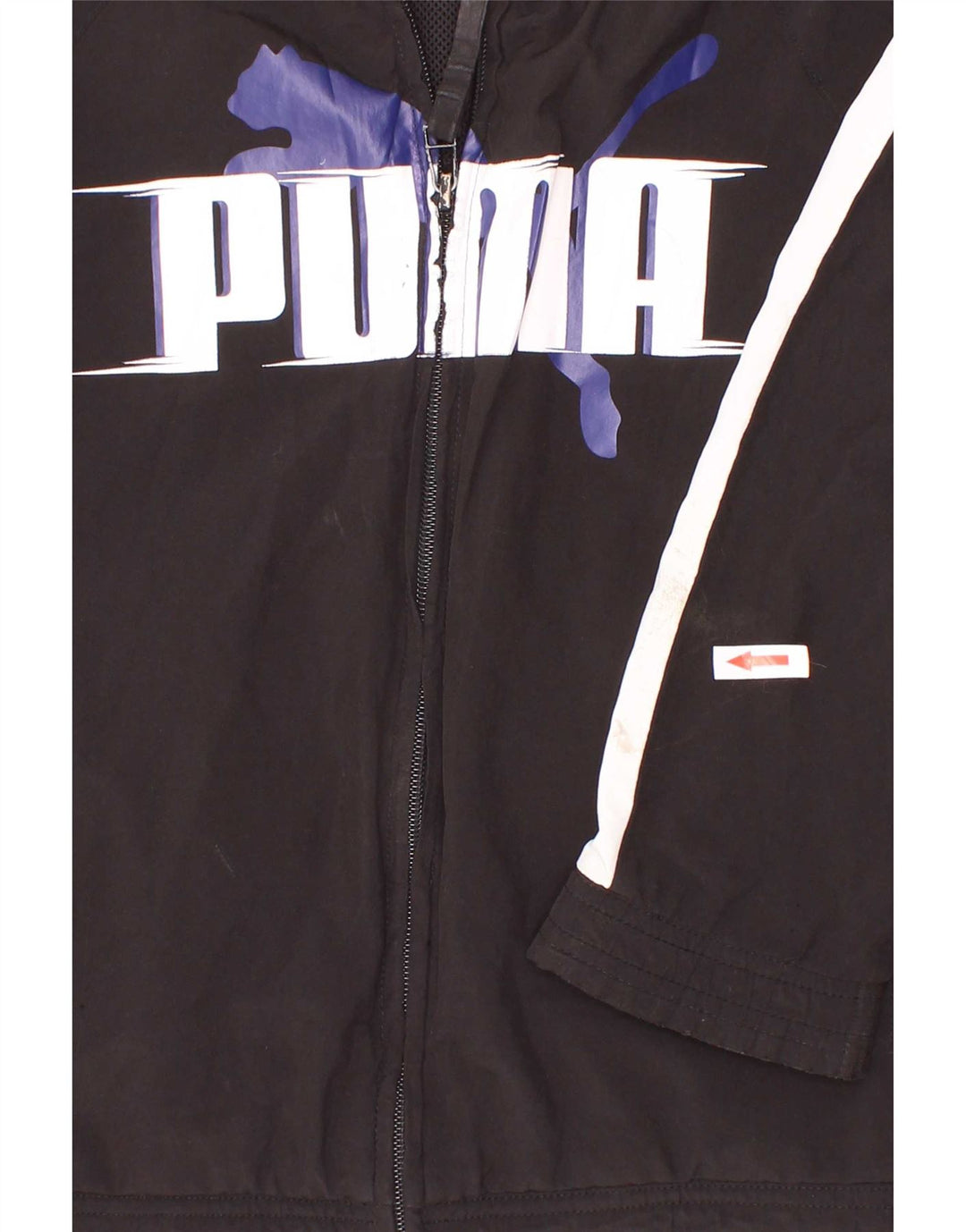 Puma Jungen Grafik-Trainingsanzug-Top-Jacke, 9–10 Jahre, Schwarz, Farbblock