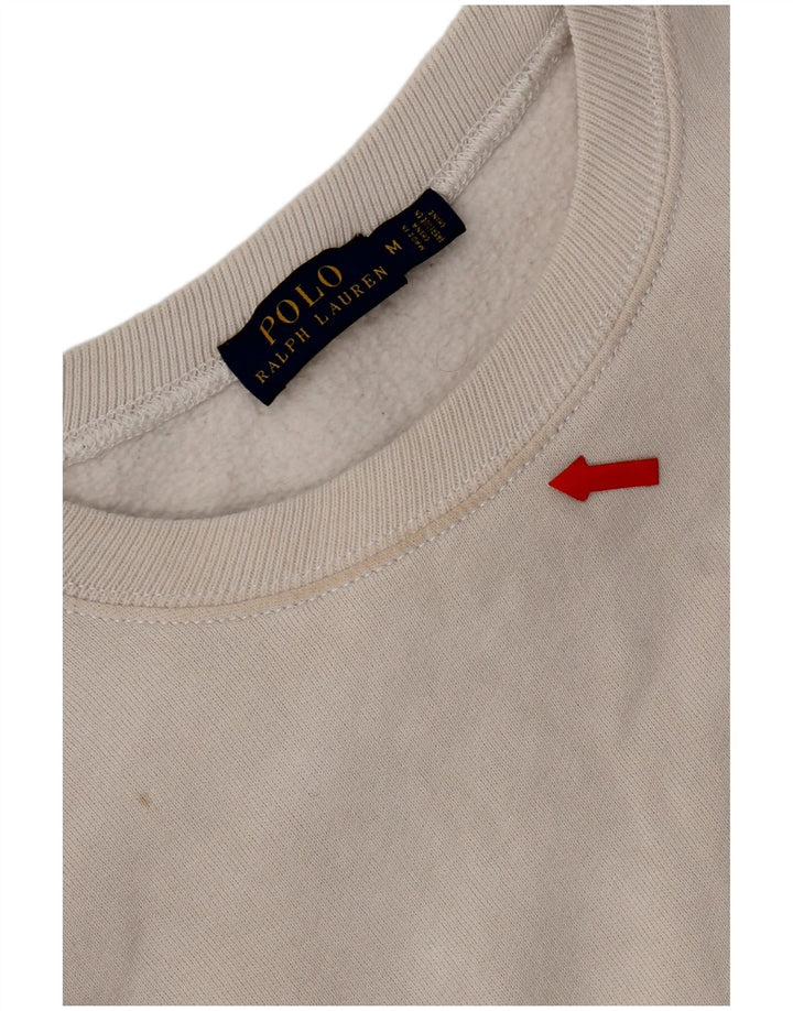 Polo Ralph Lauren Damen Grafik-Sweatshirt-Pullover UK 14 Mittelgrau
