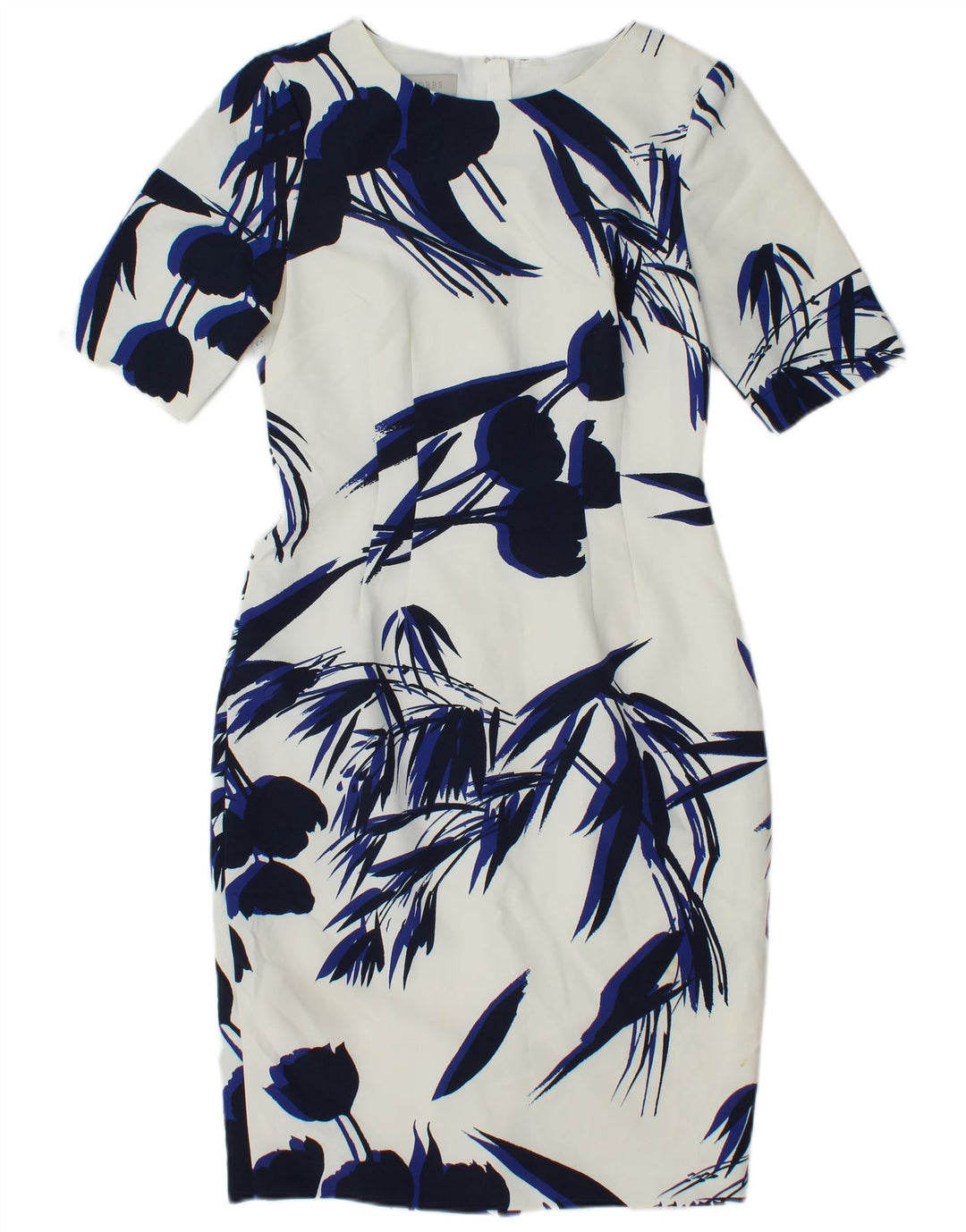 Hobbs Damen-Etuikleid, Größe S, Weiß, Blumenmuster, Polyester