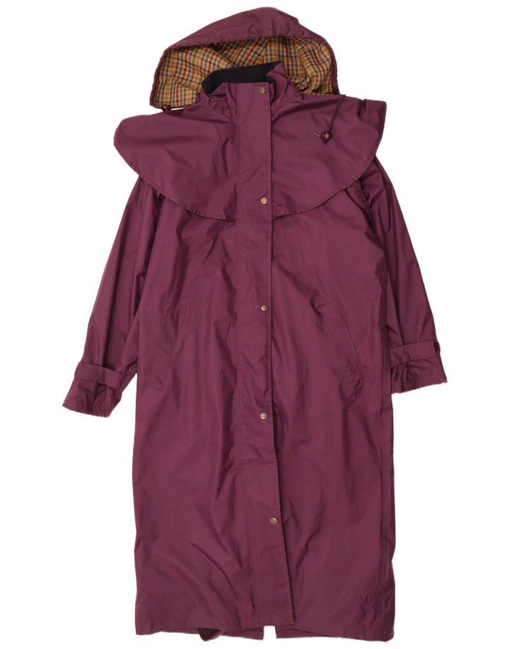 Target Dry Womens Übergroßer Kapuzen-Trenchcoat UK 14 Large Lila Polyester