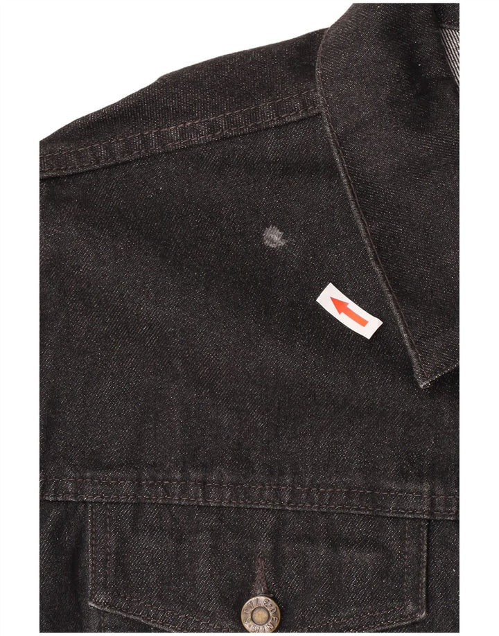 Denim Style Herren Jeansjacke UK 42 XL Schwarz Baumwolle