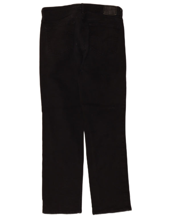 Levi's Womens 714 Straight Jeans W29 L30 Black Cotton