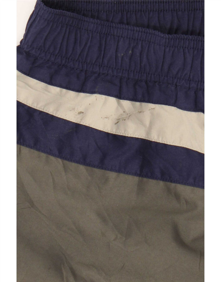 Fila Herren-Badeshorts mit Grafik, Größe S, Grau, Farbblock-Polyester