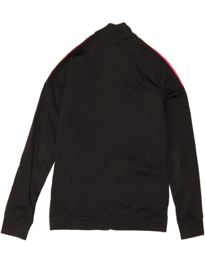 ADIDAS Girls Tracksuit Top Jacket 14-15 Years Black Polyester Vintage Adidas and Second-Hand Adidas from Messina Hembry 