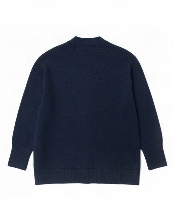 Zara Damen-Strickjacke in Übergröße, Gr. 40, Marineblau, Acryl