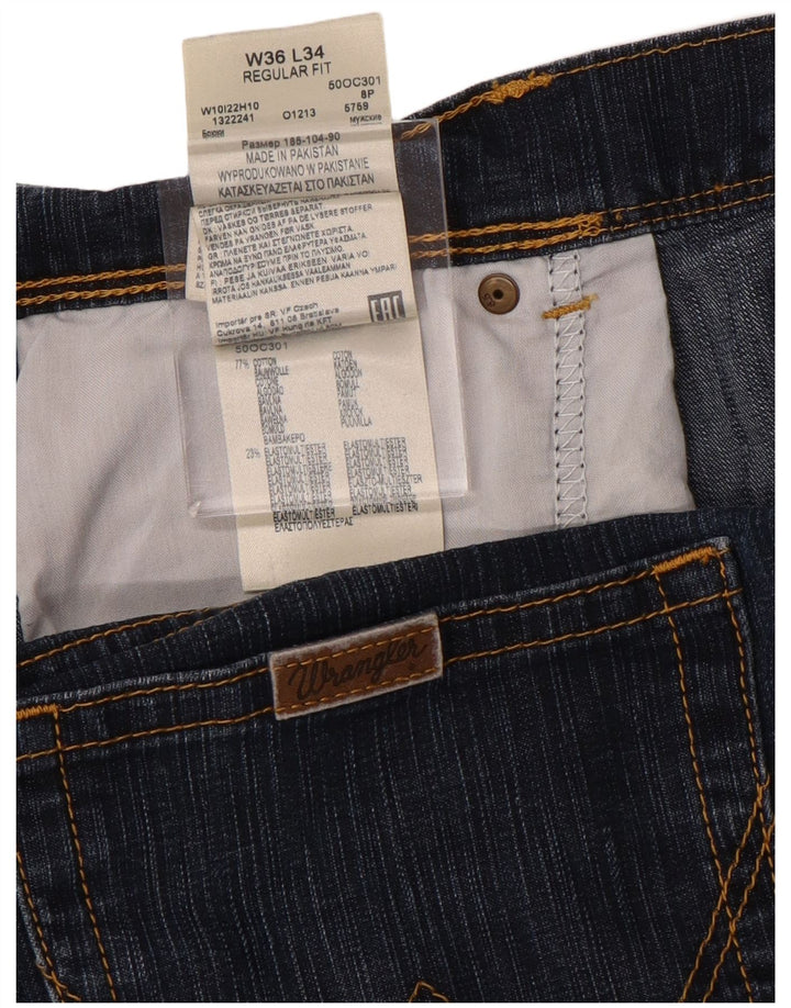 Wrangler Herren-Jeans mit normaler Passform, gerade Passform, W36, L34, Blau, Baumwolle
