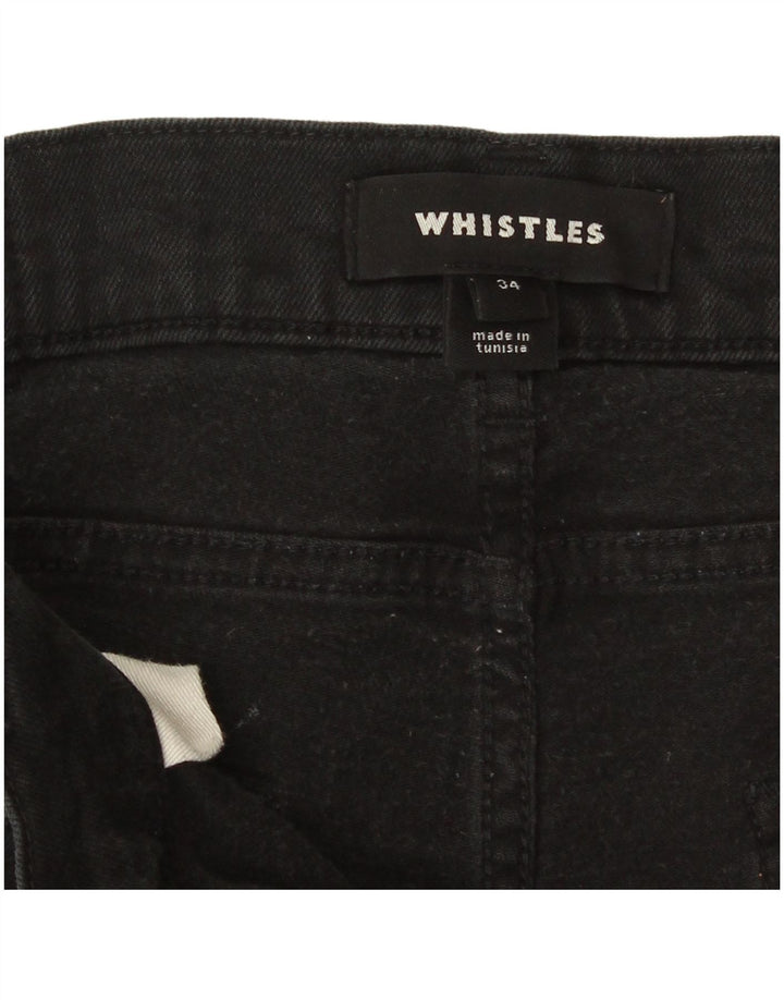 Whistles Damen Crop Slim Jeans W34 L25 Schwarz
