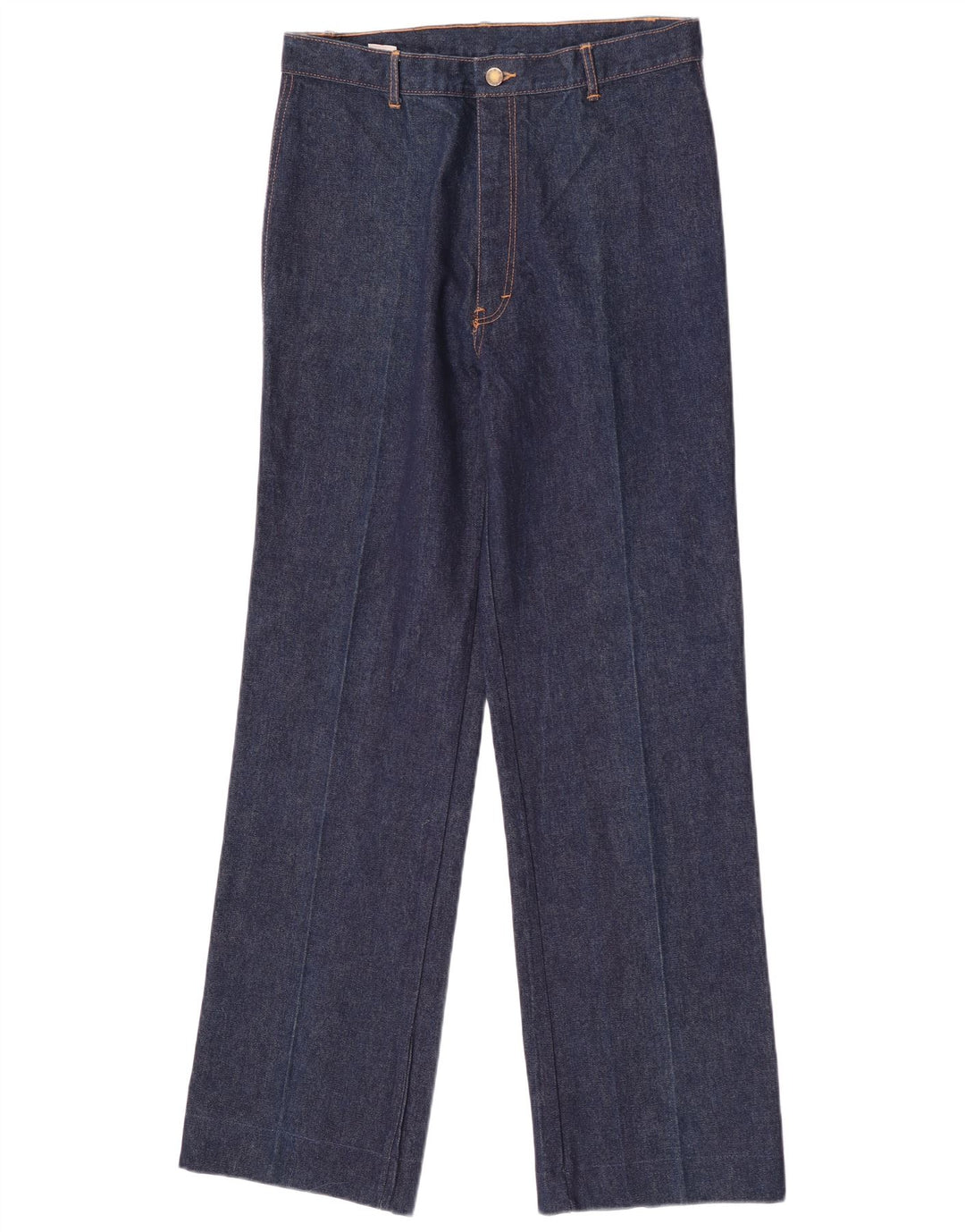 Vintage Damen Straight Jeans W34 L32 Marineblaue Baumwolle
