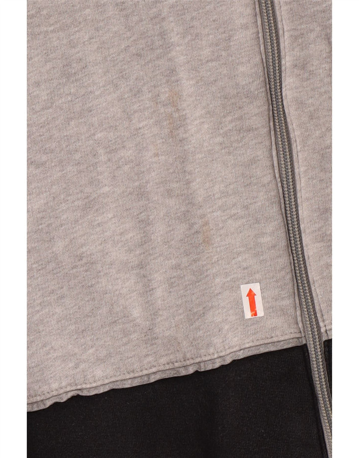 Nike Herren-Kapuzenpullover mit grafischem Reißverschluss, UK 39/41, Mittelschwarz, Farbblock