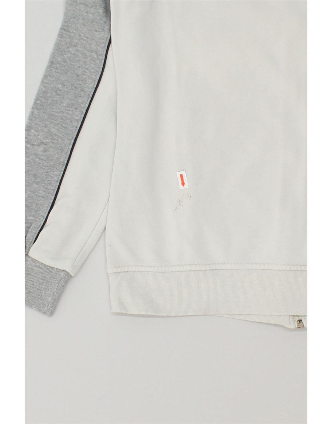CHAMPION Womens Graphic Tracksuit Top Jacket UK 12 Medium Grey Colourblock Vintage Champion and Second-Hand Champion from Messina Hembry 