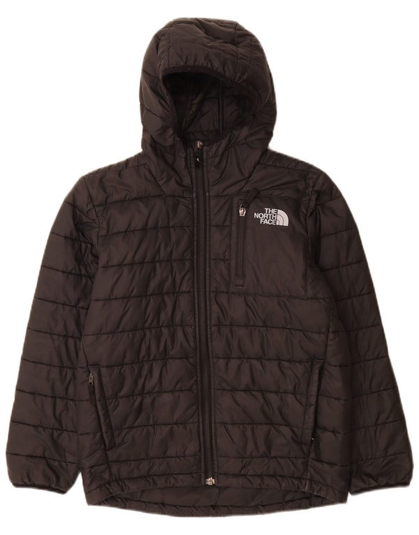 Wattierte Jacke mit Kapuze für Jungen von The North Face, 9–10 Jahre, mittelschwarz, Polyester