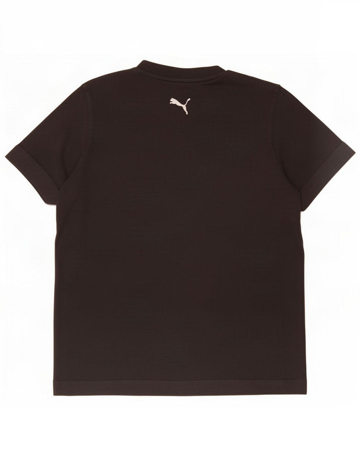 Puma Herren Grafik T-Shirt Top Small Schwarz