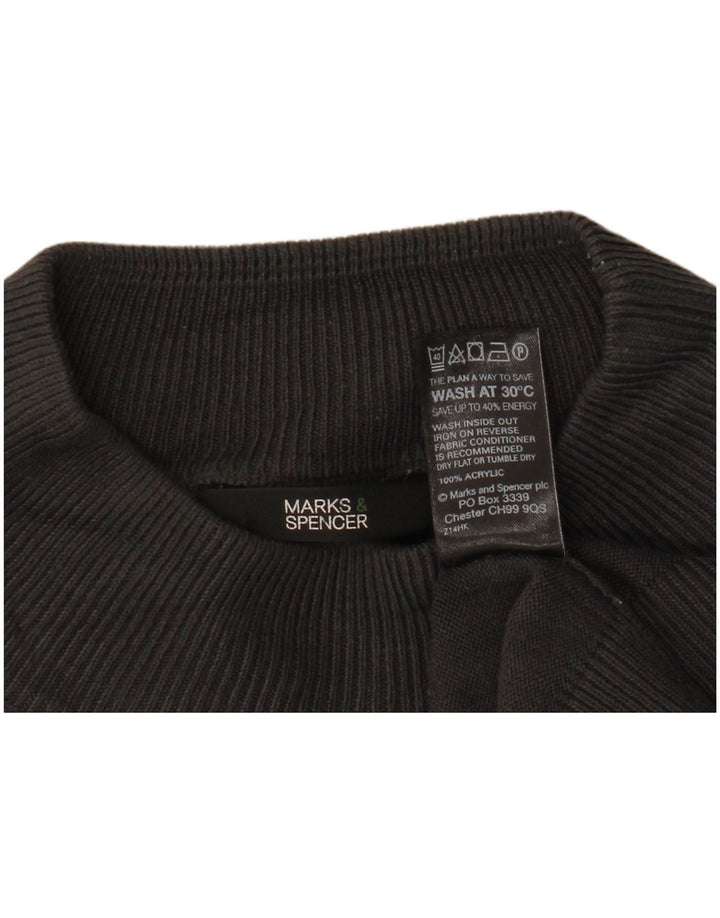 Marks & Spencer Rollkragenpullover für Damen, Gr. 40, Größe L, Acryl, Grau