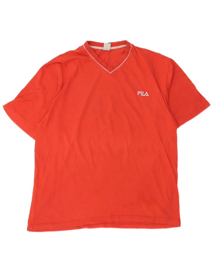Fila Herren T-Shirt Top XL Orange
