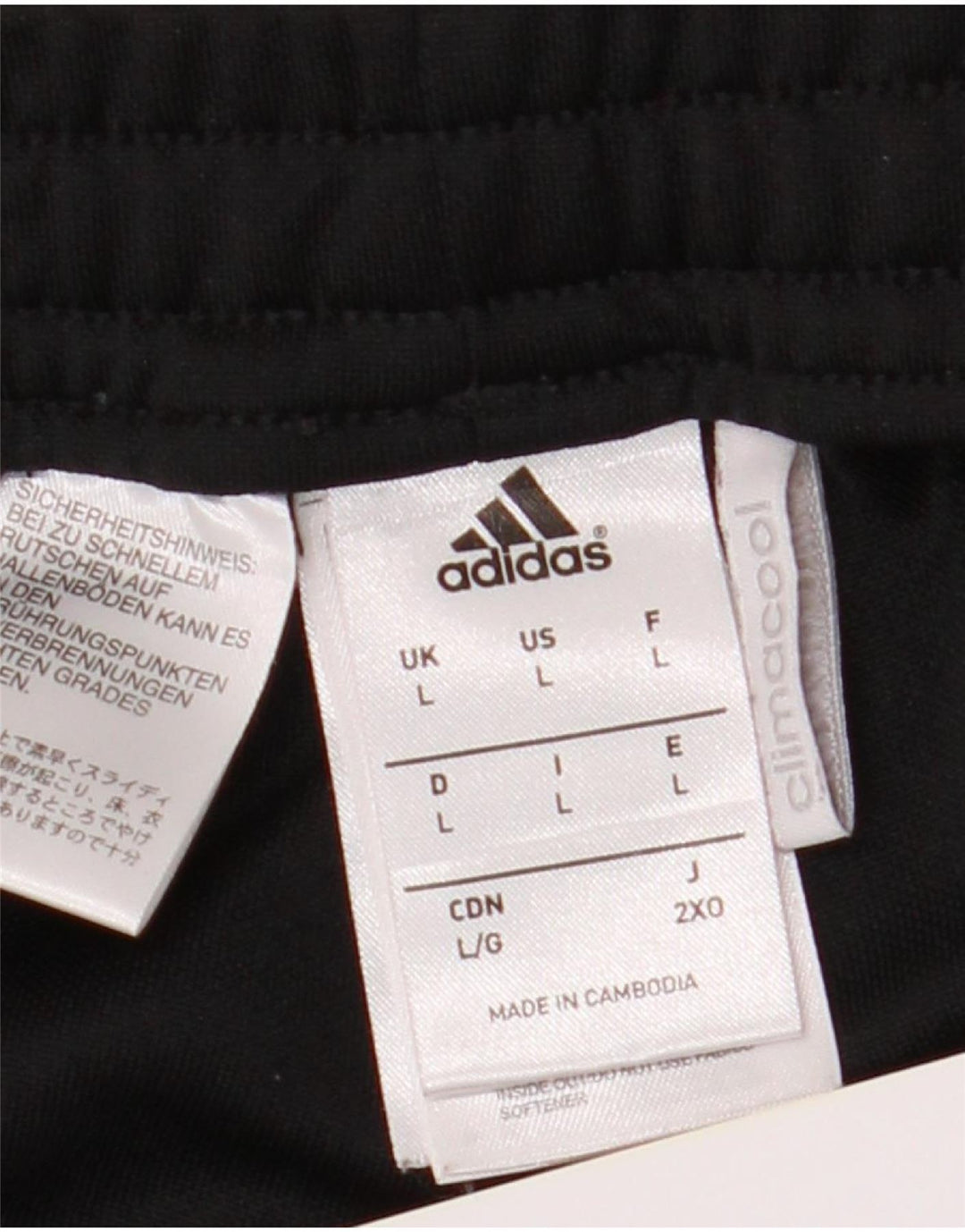 Adidas Herren Climacool Trainingshose, groß, aus schwarzem Polyester