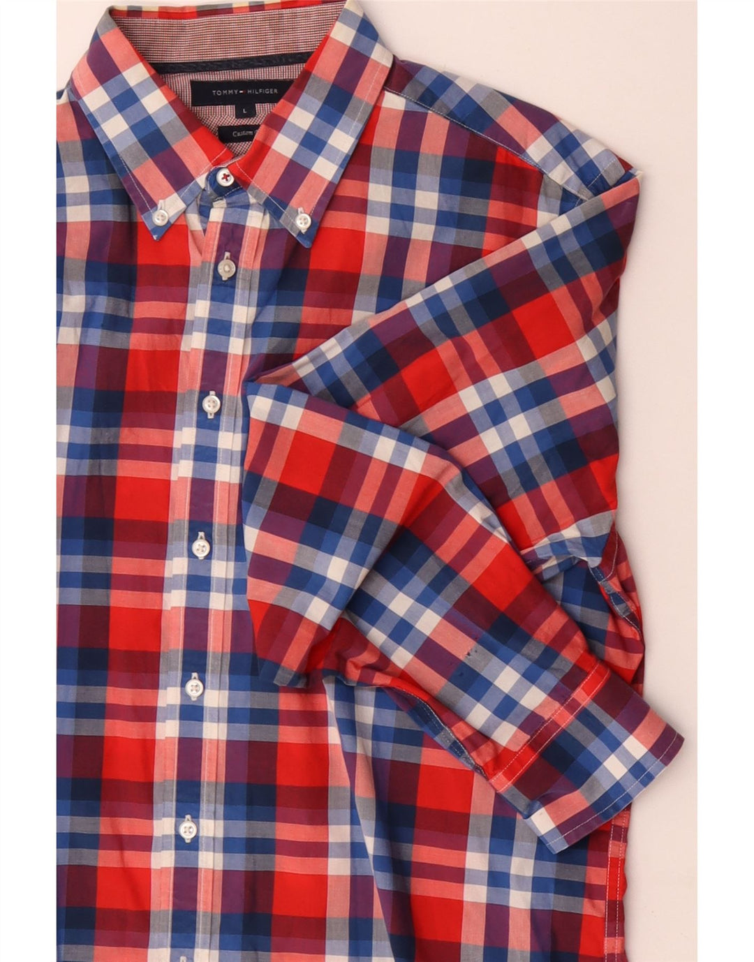 TOMMY HILFIGER Herren-Hemd mit individueller Passform, groß, mehrfarbig, kariert, Baumwolle