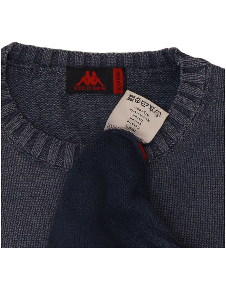 Kappa Herren Weste Tank Top XL Blau Baumwolle