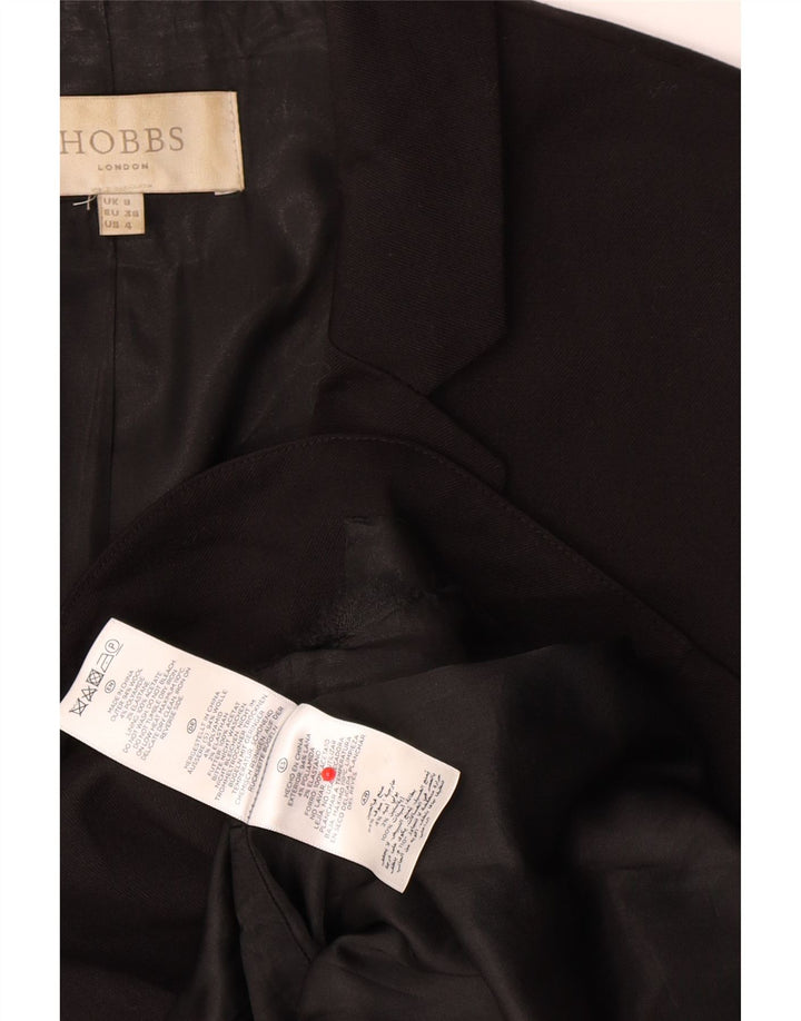 Hobbs Damen-Blazer mit 1 Knopf, Gr. 8, Schwarz, Wolle