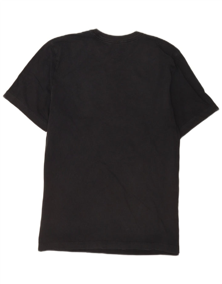 Nike Herren-T-Shirt mit Grafik, mittelgroß, schwarze Baumwolle