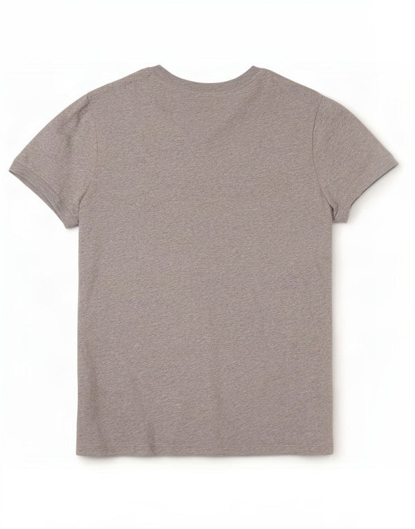 Adidas Damen T-Shirt Top UK 12 Mittelgraue Baumwolle