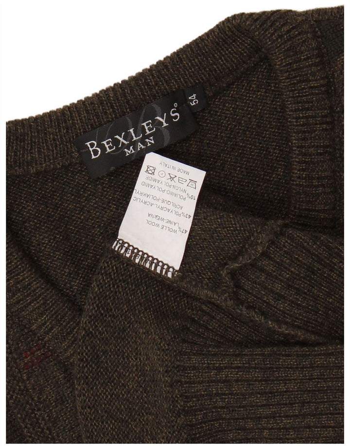 BEXLEYS Herren Weste Tank Top IT 54 XL braun gestreifte Wolle