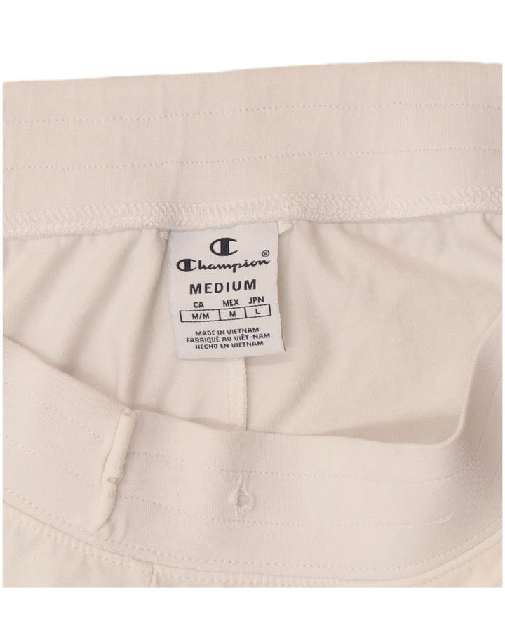 Champion Damen Graphic Sport Shorts UK 12 Medium Weiß