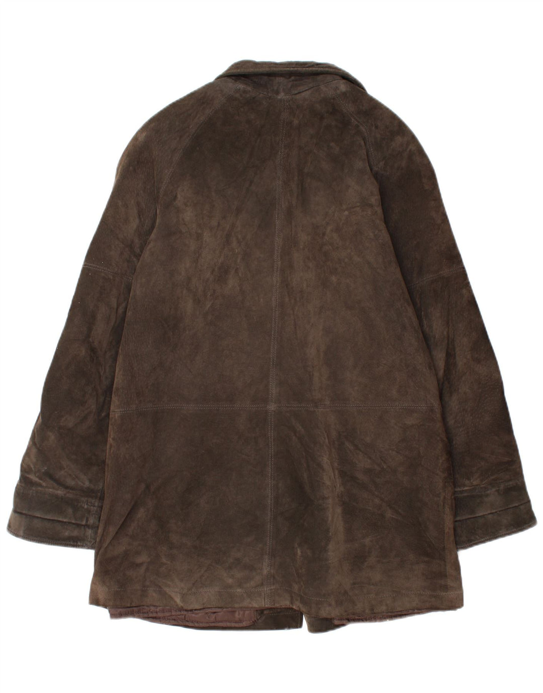Oviesse Damen Wildledermantel IT 44 Mittelbraunes Leder