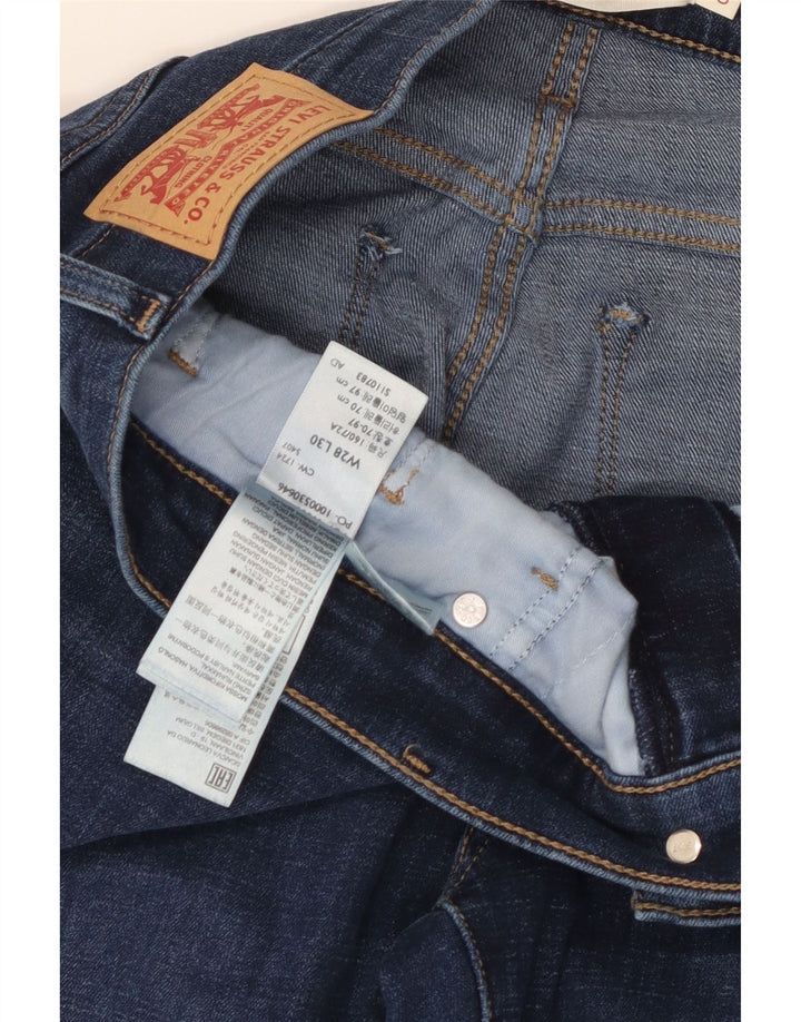 Levi's Damen 314 Shaping Straight Jeans W28 L27 Blaue Baumwolle