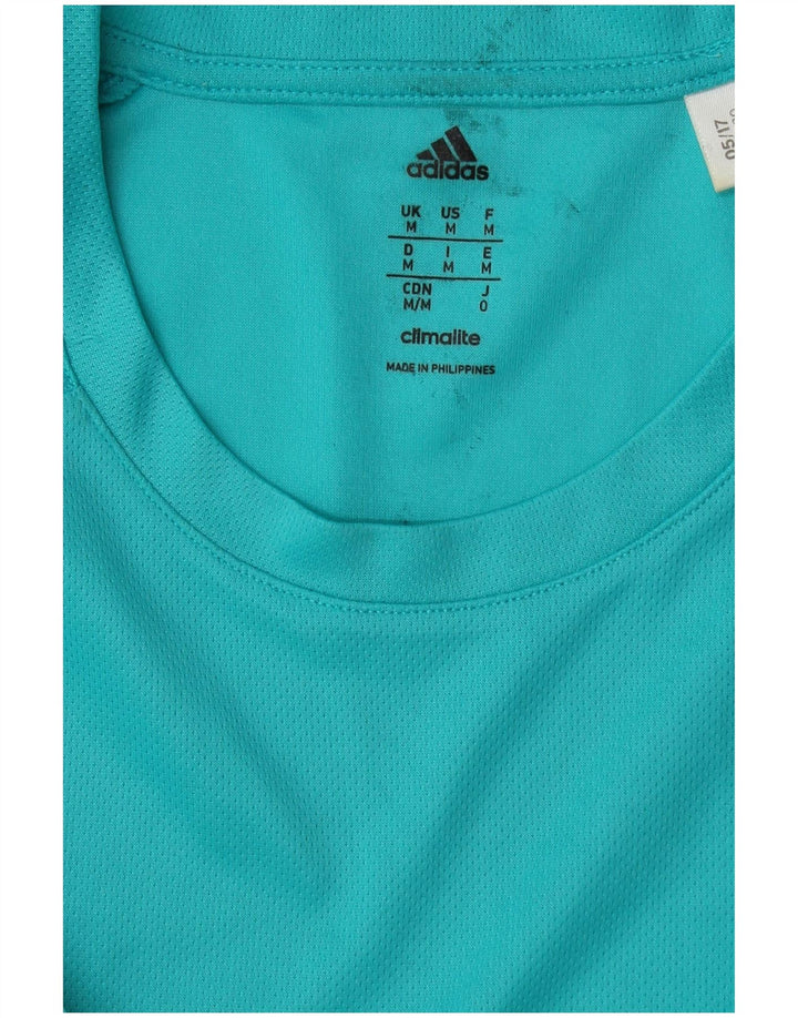Adidas Herren Climalite T-Shirt Top Medium Türkis