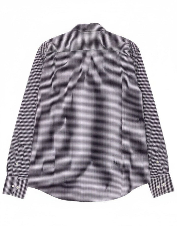 Kappa Herrenhemd aus mittelblauer Gingham-Baumwolle