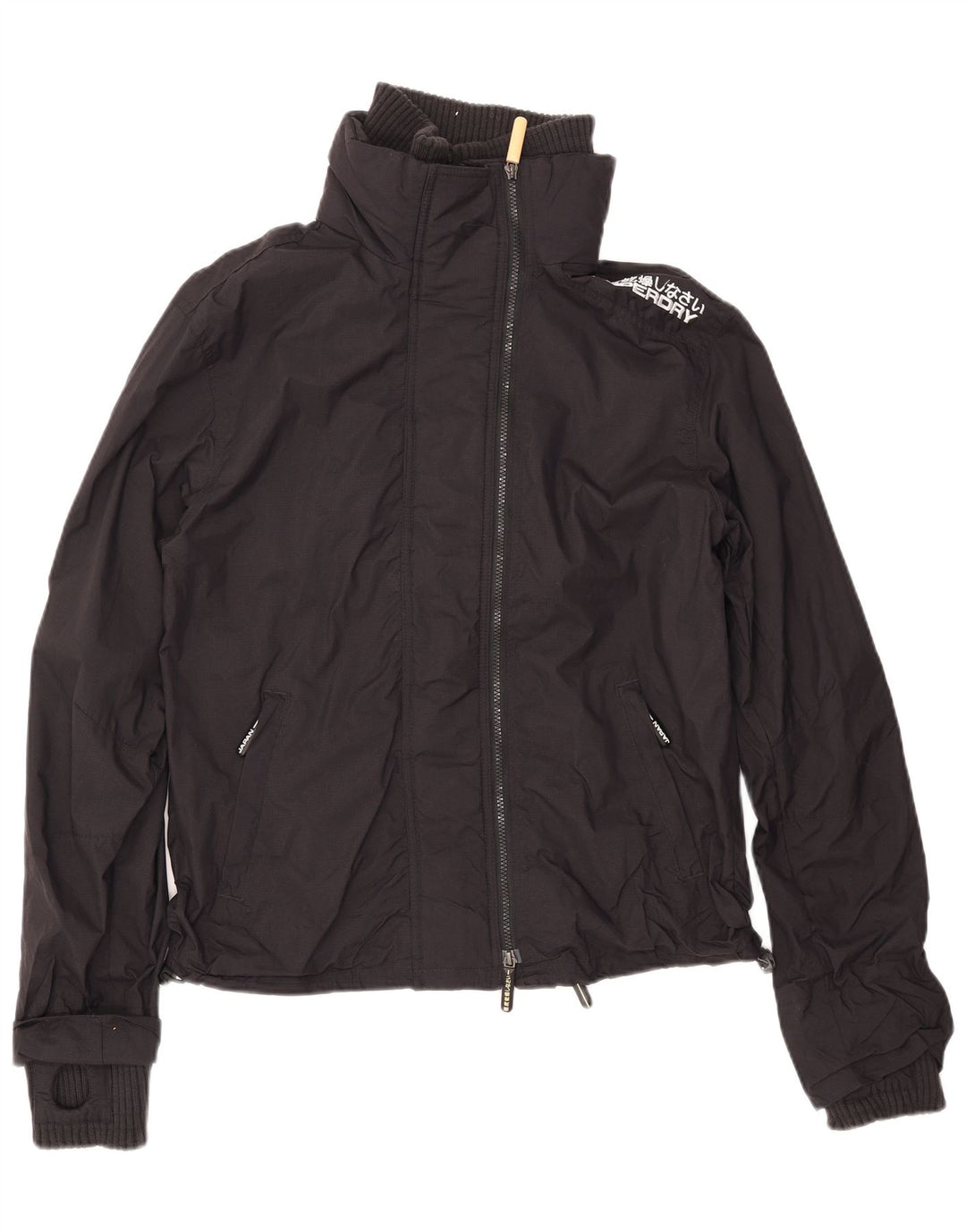 SUPERDRY Damen Windjacke UK 16 Large Schwarz