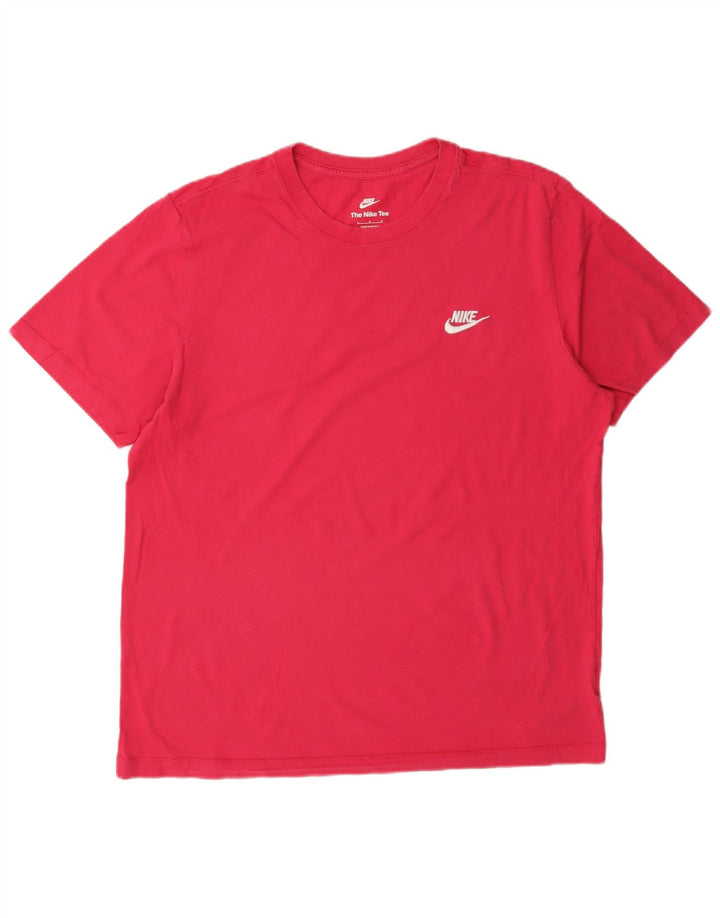 Nike Damen T-Shirt Top Large Rosa Baumwolle