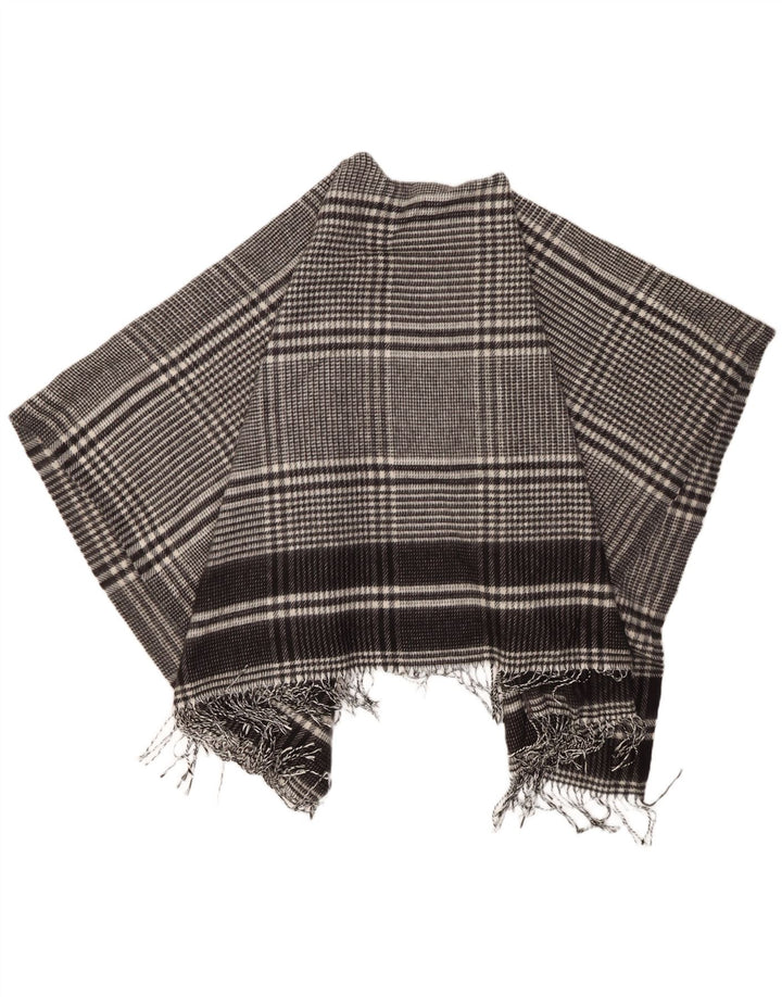 Marks & Spencer Damen Cape-Cardigan-Pullover, Einheitsgröße, schwarzer Hahnentrittmuster