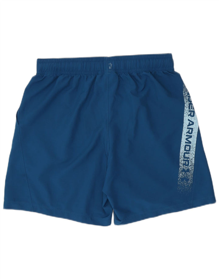 UNDER ARMOUR Herren Sportshorts mit Grafik, Größe L, Blau