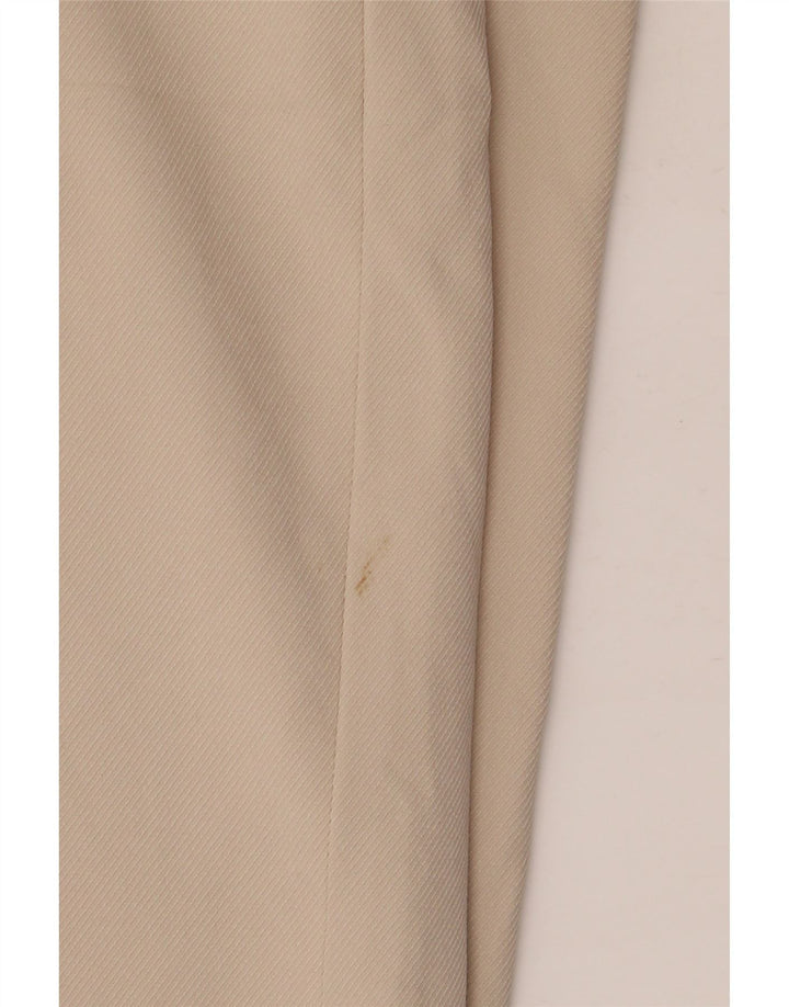 Zara Damen-Hose mit weitem Bein, mittelgroß, W28, L26, Beige, Polyester