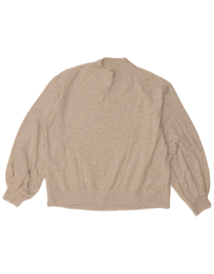 Abercrombie & Fitch Damen Sweatshirt Pullover UK 14 Mittelgrau meliert
