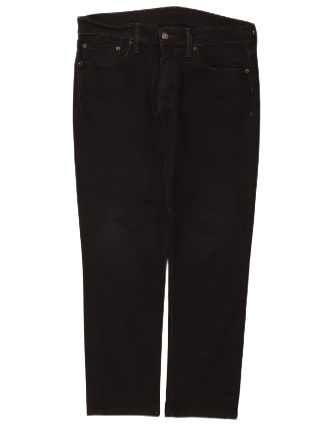 Levi's Herren Slim Jeans W33 L28 Schwarze Baumwolle
