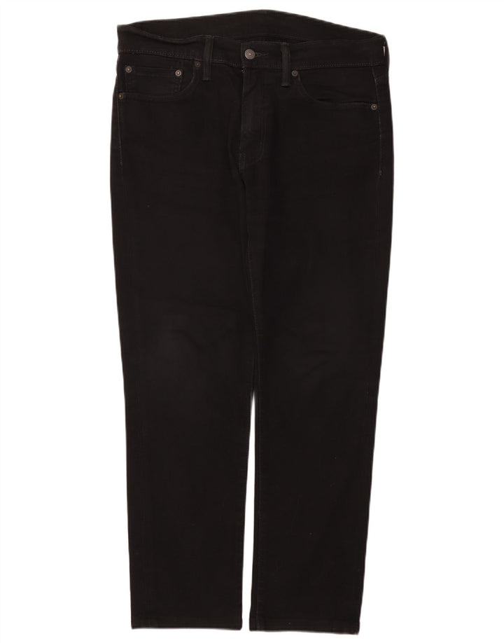 Levi's Herren Slim Jeans W33 L28 Schwarze Baumwolle